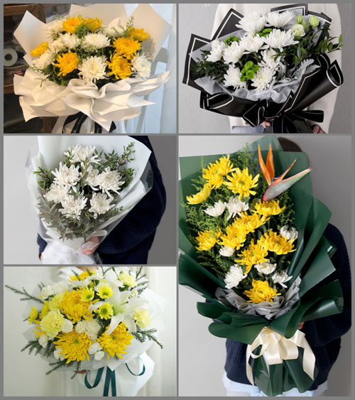安徽滁州市明光市自来桥镇张山村白事花束代送